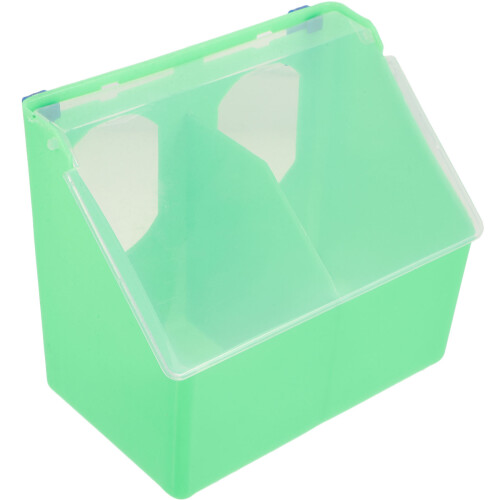 2Stk Futterbox Grün Robust Für Papagei Und Sittich 1