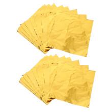 400Stk Goldene Aluminiumfolie Bonbonpapier Für Verpackung