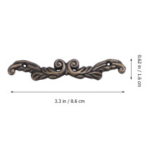 4Stk Robuste Dunkelbraune Metallgriffe Für Möbel Schrank Und Kommode