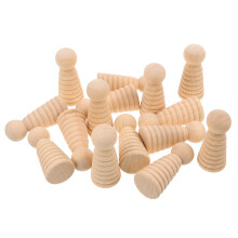 75Stk Kleine Naturholz Figuren Unfertig Vielseitig Für DIY Projekte
