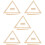 5Sets Webwerkzeug Holz Beige Webdreieck Für Handarbeit Und 10