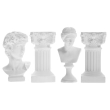 5Sets Resin Statue David Weiße Göttin Für Schreibtisch