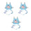 3Sets Kinderleine Mit Rucksack Abnehmbarem Geschirr 10