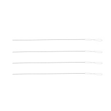 20Ud Agujas Abiertas Plata Para Bordar Y Pulseras
