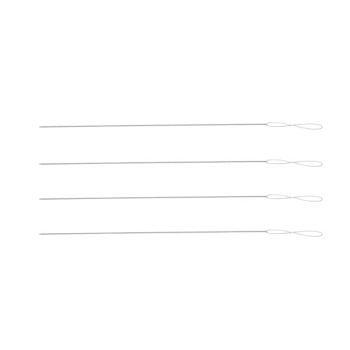 20Ud Agujas Abiertas Plata Para Bordar Y Pulseras