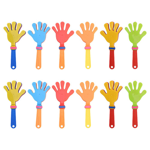 36Ud Ruido Diversión Con Aplaudidores De Mano De Plástico Multicolor