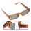 2 Gafas Sol Cuadradas Unisex Material Para Estilo Y Viaje 10