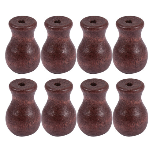 24Ud Perillas De Madera Para De Persianas Color Café 2
