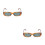 2 Gafas Sol Cuadradas Unisex Material Para Estilo Y Viaje 3