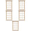 5Ud Miniatura De Madera Beige Para Accesorios Casa De Muñecas 9