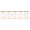 5Ud Miniatura De Madera Beige Para Accesorios Casa De Muñecas 11