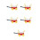 5Ud Mini Bolos Madera Multicolor Para De Y Juguete Infantil 10