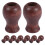 24Ud Perillas De Madera Para De Persianas Color Café 2