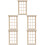 5Ud Miniatura De Madera Beige Para Accesorios Casa De Muñecas 8