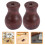 24Ud Perillas De Madera Para De Persianas Color Café 11