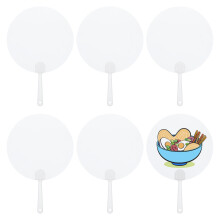48Ud Abanicos Transparentes En PVC Para Manualidades DIY, Color
