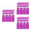 90Ud Tapas De Válvulas De En Aluminio Morado, Protección Durable 8