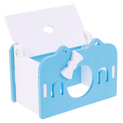 3Ud Accesorio Azul Para Hámster, Casa De Madera Y 2