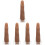5Stk Simulation Finger Aus Silikon, Khaki, Nail Art Trainingshilfe 5