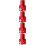 4Ud Accesorios Rojo Aluminio Elevador Trasero Duradero 10