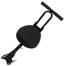 Asiento Bici Niños Y Duradero PU Negro Con Reposabrazos