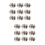 20Ud Corsages Decorativos Con Perla Falsa Para 7