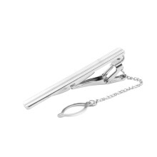 3Stk Silberne Necktie Clips Metall Modern Für Business & Freizeit