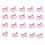 40Ud Clips Metálicos Cerdito Rosado Para Organizar Documentos 1