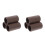 2Ud De Barro Para Peces Decoración Acuario Café Durable 3