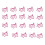 40Ud Clips Metálicos Cerdito Rosado Para Organizar Documentos 8