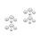 16Sets Silbern Aluminium Badekugel Form DIY Badekugel Seifenguss 4