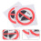 6Ud Adhesivos De Seguridad No Tocar Visible En PP Y Pet 11