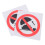 6Ud Adhesivos De Seguridad No Tocar Visible En PP Y Pet 3
