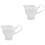 2Ud Jarras Cerámicas Blancas Multiusos Para Leche, Salsa Y Crema 5