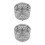 2Ud Soporte De Y Lápices De Metal Plata Con Hueco 8
