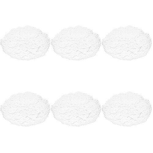 6Ud De Platos De Vidrio Transparentes Para Filete Y Pasta 2