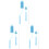 3Ensembles Brosse Bébé Silicone Design Simple Efficace 3