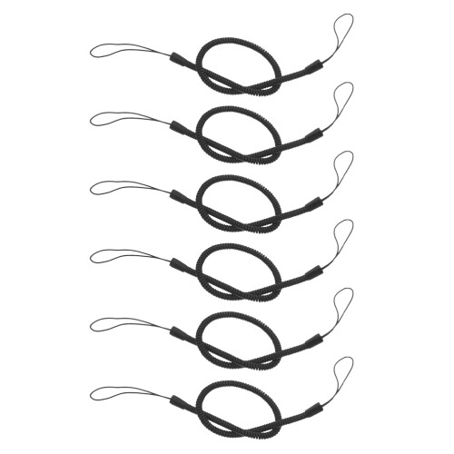 24Stk Flexibles Spiralkabel Schwarz Elastisches Band Für Touchpens