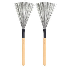 8Stk Drahtbesen Drum Stick Brushes Mit Ergonomischem Holzgriff