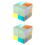 2Stk Optisches Glasquader Rgb Prisma Cube Für Schreibtisch 5