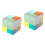 2Stk Optisches Glasquader Rgb Prisma Cube Für Schreibtisch 4