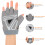 3Pares Guantes Dedos Gris Cómodos Para Exterior 7
