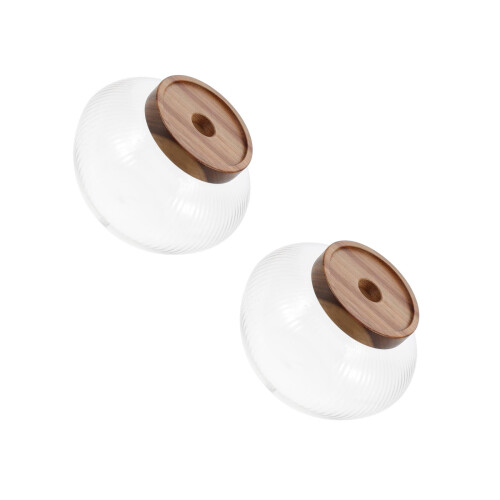 2Ud Frasco De Vidrio Con Para Té, Transparente 2