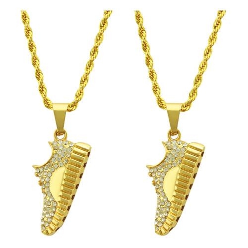 2Stk Schicke Kette Hochwertigem Material Golden 1