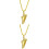 2Stk Schicke Kette Hochwertigem Material Golden 5