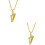 2Stk Schicke Kette Hochwertigem Material Golden 6
