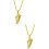 2Stk Schicke Kette Hochwertigem Material Golden 7