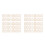100Ud Kit Puertas Miniaturas De Madera Beige Para Casa De Hadas DIY 3