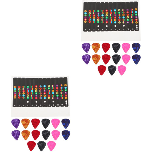 6Jgo Pegatinas Y Púas Para Guitarra Accesorios Para 2