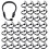 250Ud Diadema Micrófono Miniatura Negro Plástico Para Muñecas Decor 3